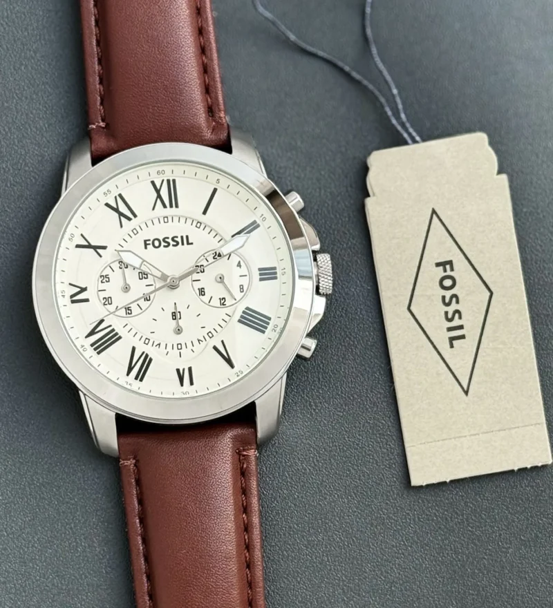 FOSSIL STAINLESS STEEL 7AAA PREMIUM WHITE DIAL