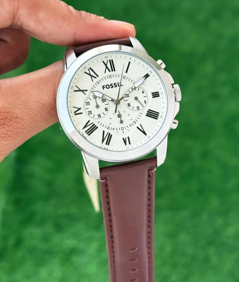 FOSSIL STAINLESS STEEL 7AAA PREMIUM WHITE DIAL