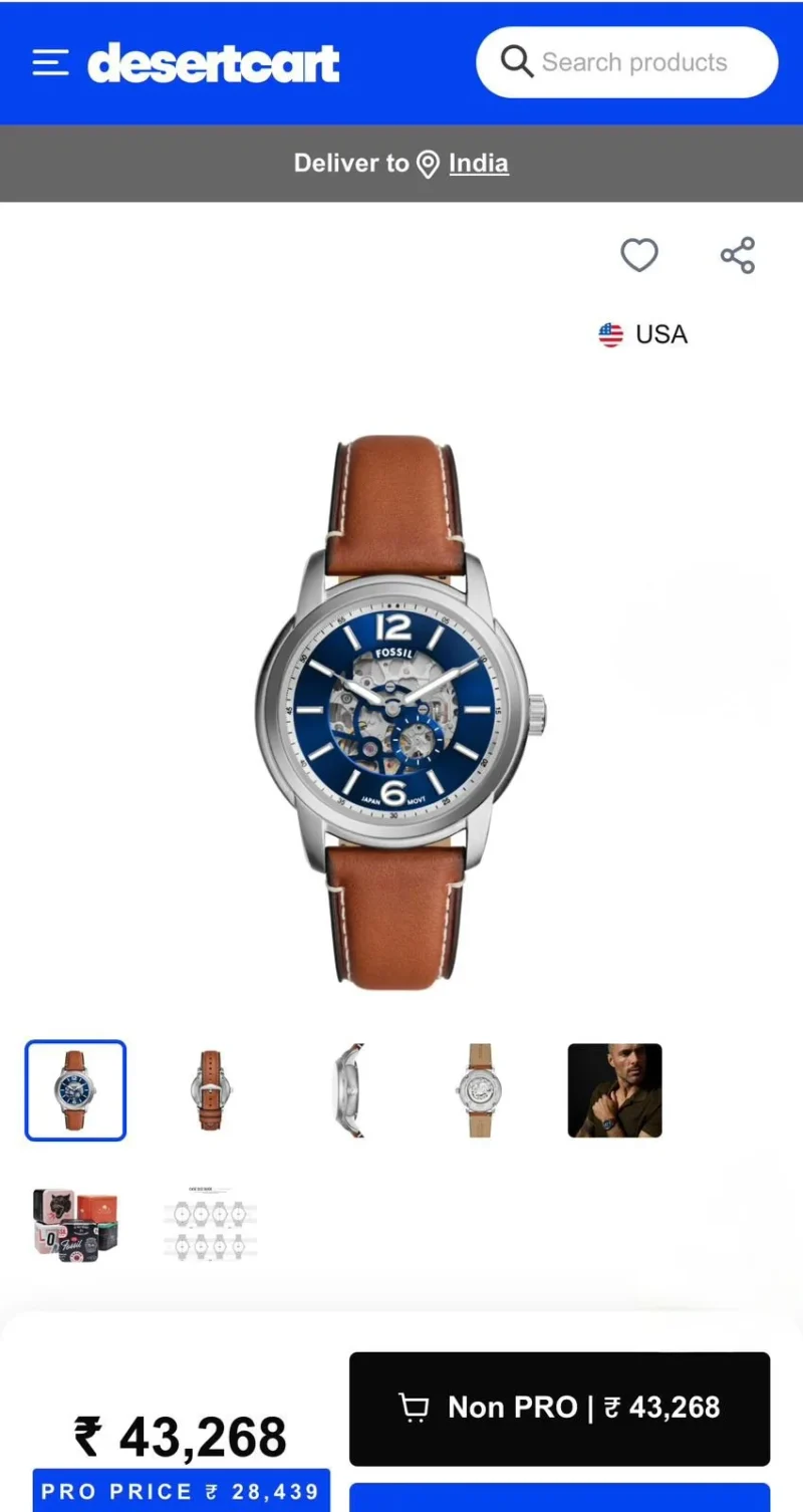 FOSSIL SKELETON DIAL 7AAA PREMIUM AUTOMATIC