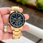 FOSSIL STAINLESS STEEL 7AAA PREMIUM BLACK SATIN DIAL
