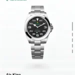 ROLEX AIRKING STEEL RUST FREE 7AA PREMIUM BLACK DIAL