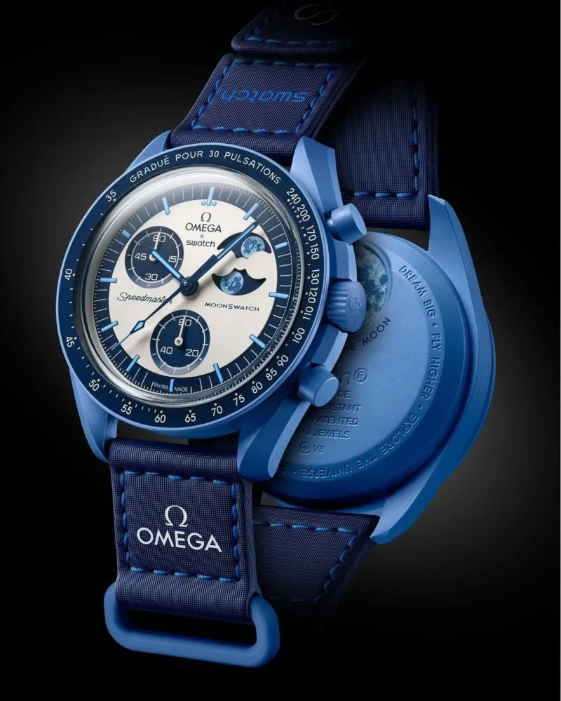 OMEGA X SWATCH BIO CERAMIC MOONSWATCH SUPER BLUE