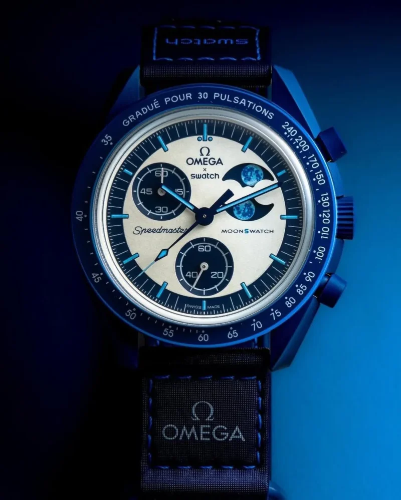 OMEGA X SWATCH BIO CERAMIC MOONSWATCH SUPER BLUE