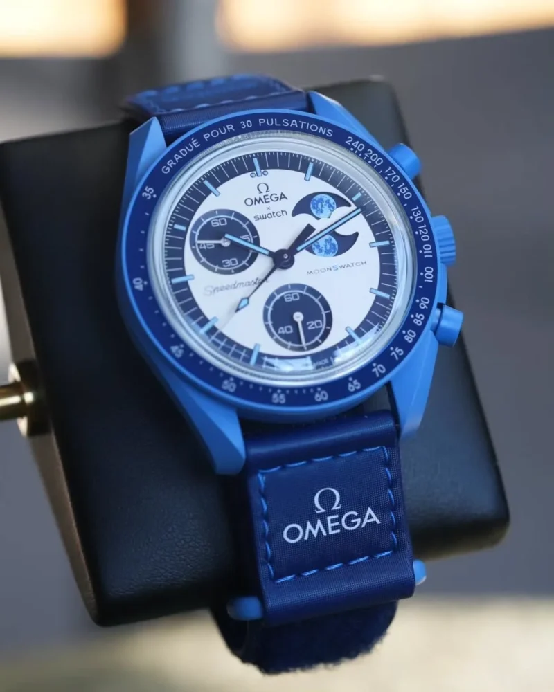 OMEGA X SWATCH BIO CERAMIC MOONSWATCH SUPER BLUE