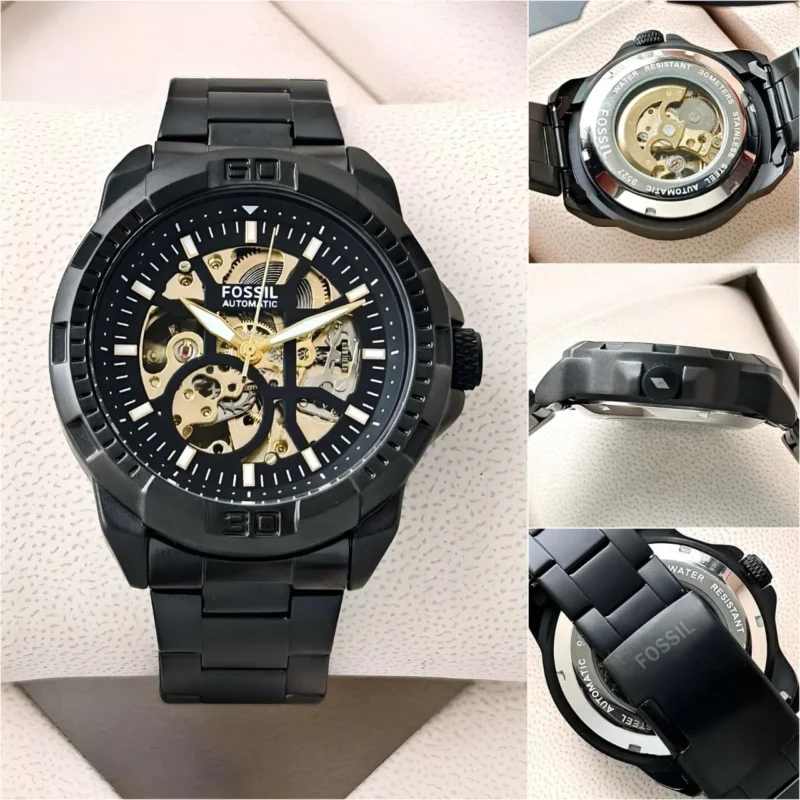 FOSSIL BRONSON AUTOMATIC ME3217 7AA PREMIUM BLACK