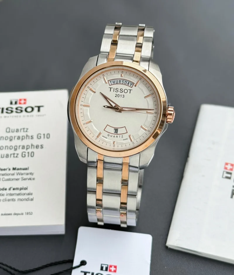 TISSOT DAY-DATE T-CLASSIC 1853 7AAA PREMIUM WHITE DIAL