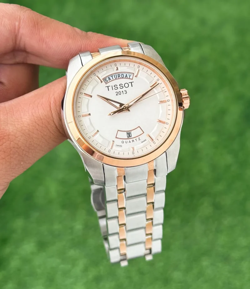 TISSOT DAY-DATE T-CLASSIC 1853 7AAA PREMIUM WHITE DIAL
