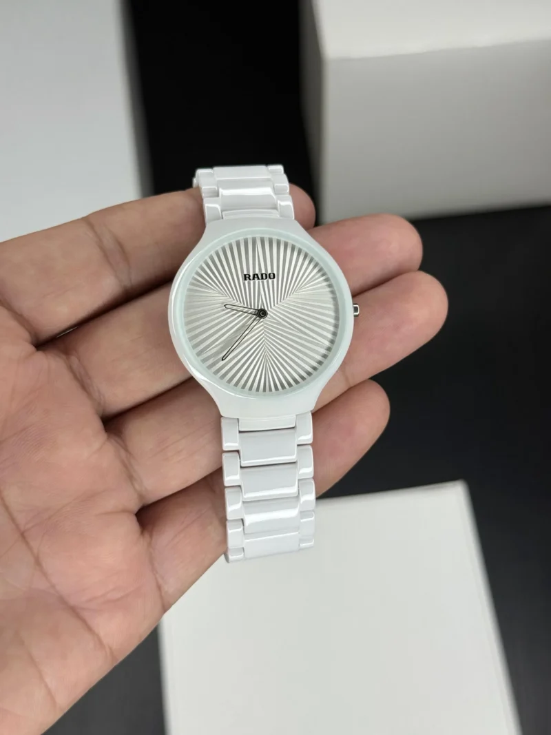 RADO JUBILE WHITE CERAMIC 7A TRUE ROUND