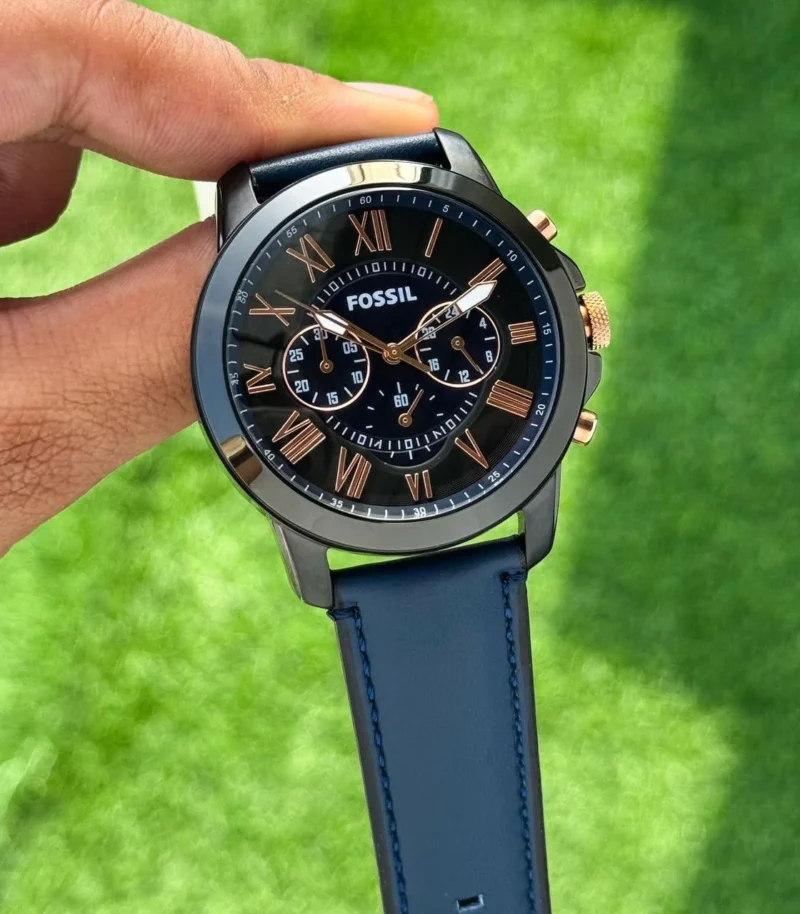 FOSSIL STAINLESS STEEL 7AAA PREMIUM BLACK DIAL