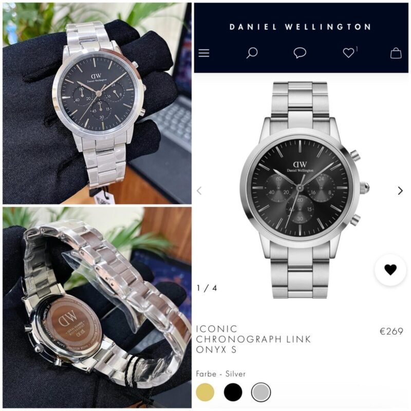 DW Iconic Chronograph Link Onyx S