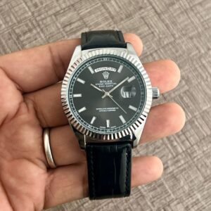 Rolex Day Date Croco Black