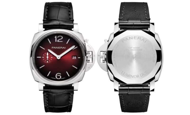Luminor Panerai Due Burgundy Dial