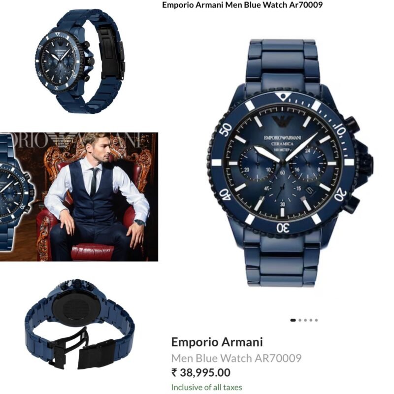 Emporio Armani Men Blue Watch