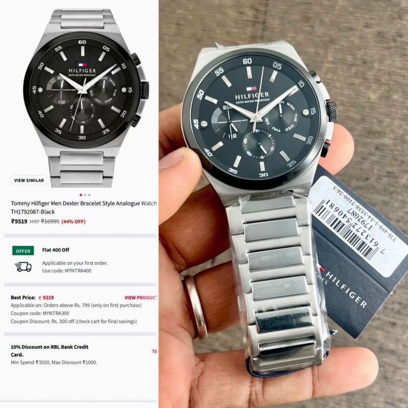 TOMMY HILFIGER DEXTER STAINLESS STEEL