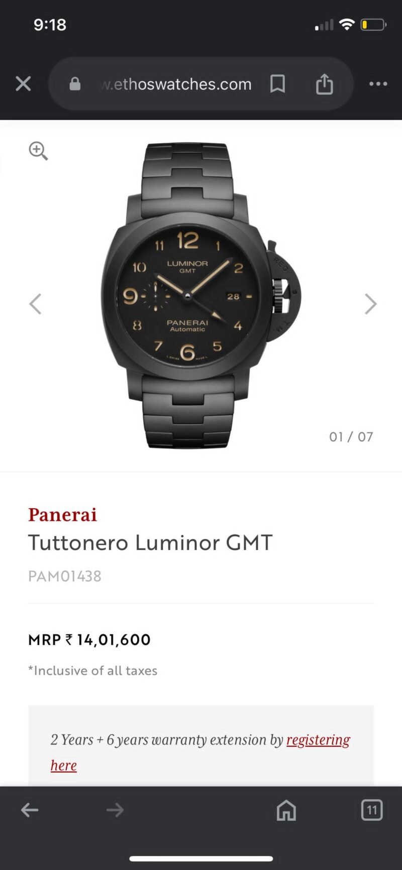 Luminor Panerai Radiomir