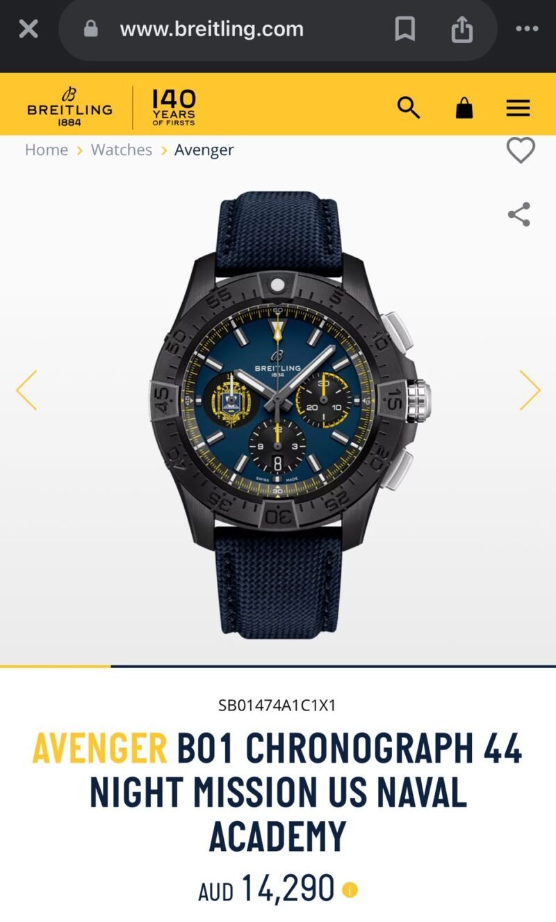 Breitling Avenger Night Mission US Naval