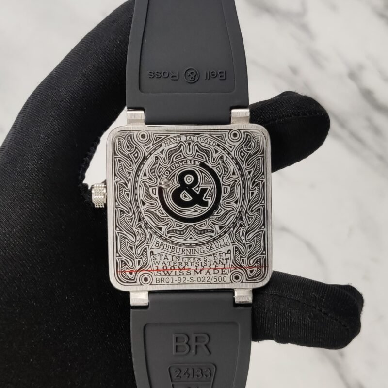 BELL & ROSS BURNING SKULL TATTOO