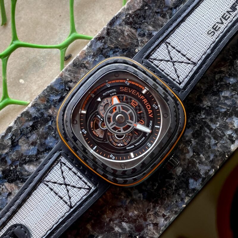 SEVEN FRIDAY ORANGE CARBON
