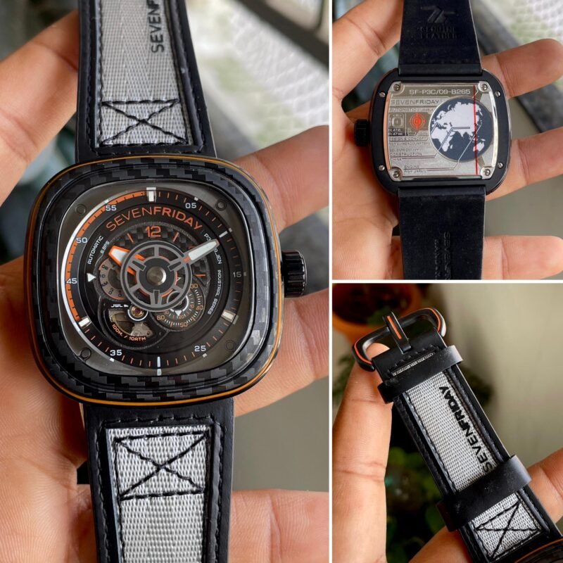 SEVEN FRIDAY ORANGE CARBON