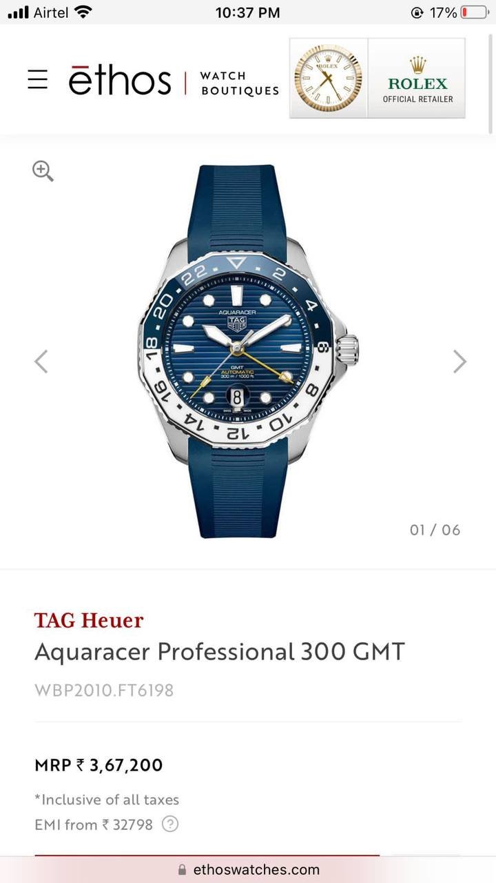 TAG Heuer Aquaracer Professional 300 GMT