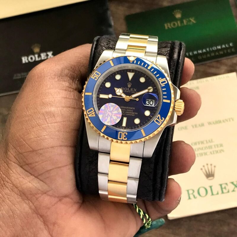 Rolex Submariner Two Tone Blue Dial