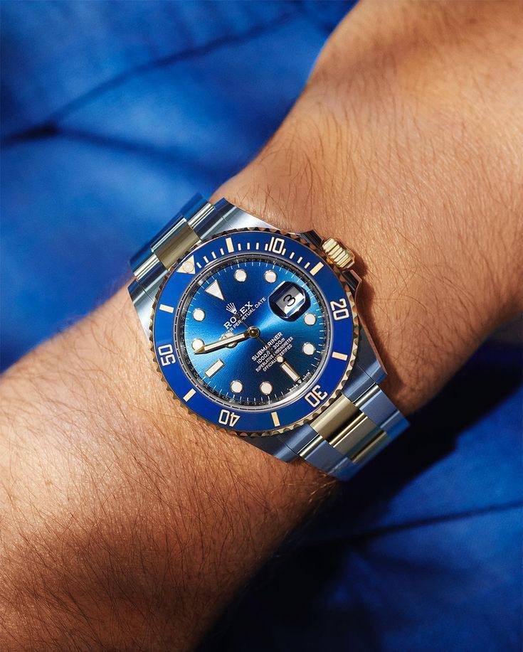Rolex Submariner Two Tone Blue Dial