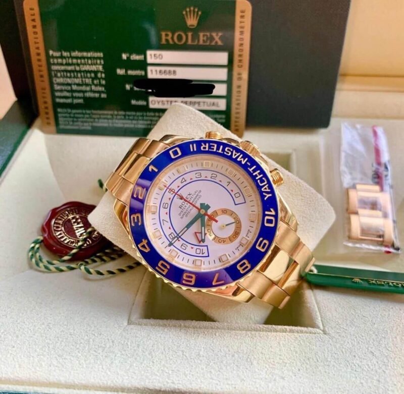 ROLEX YACHT MASTER Blue Dial