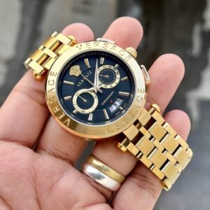 Versace Aion Chronograph Black-Golden