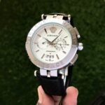 Versace Watch With Leather Strap