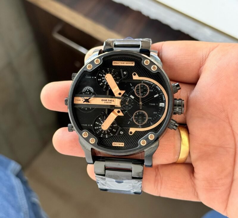 Diesel big daddy Black Rose gold