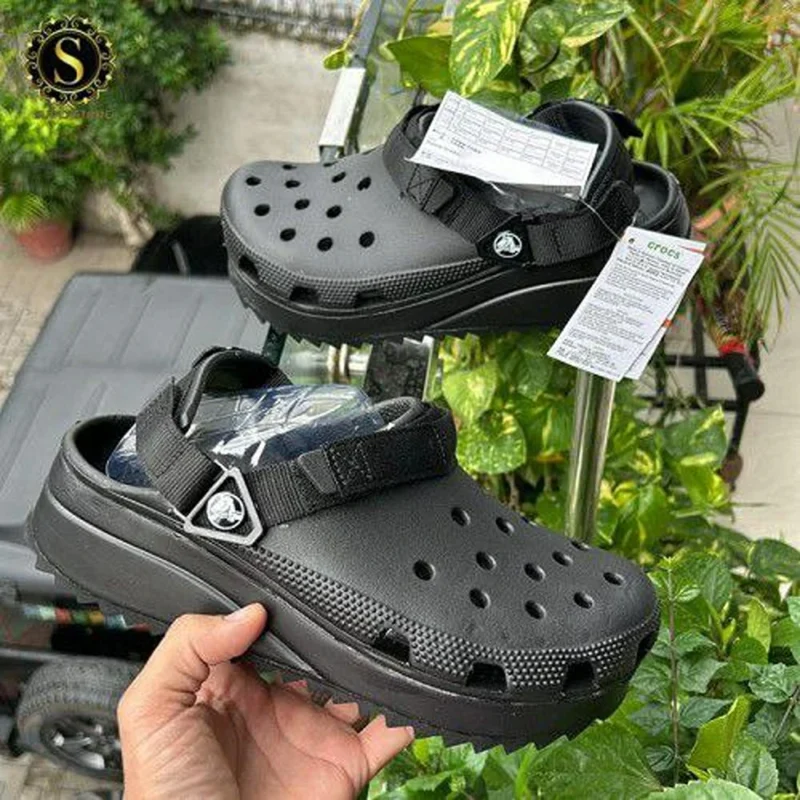 Imported Crocs Hiker Clogs All Black (TD124)
