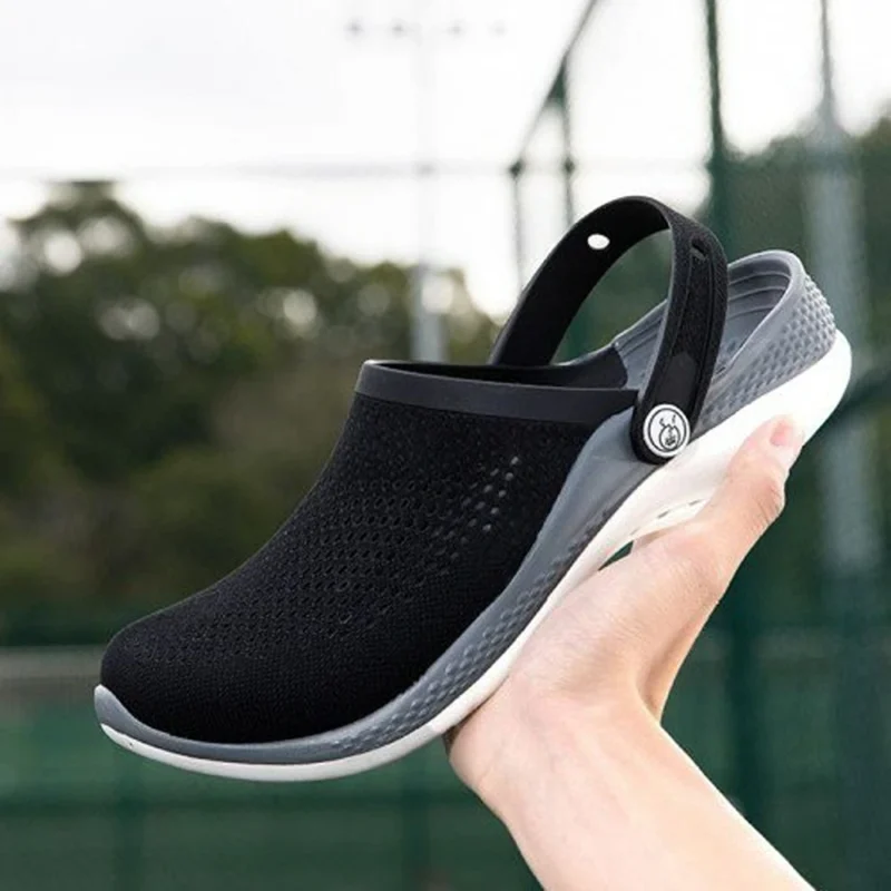 Trendy Crocs Literide 360 Clogs Black Grey (GF200)