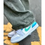 Premium Jordan Retro 1 Low SE Emerald Rise Shoes for Men (SOH60)