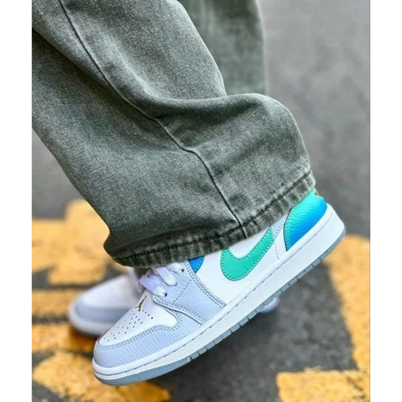 Premium Jordan Retro 1 Low SE Emerald Rise Shoes for Men (SOH60)