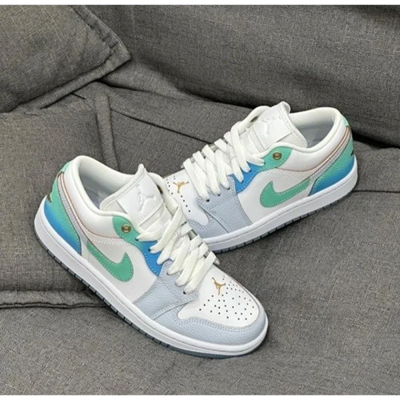 Premium Jordan Retro 1 Low SE Emerald Rise Shoes for Men (SOH60)