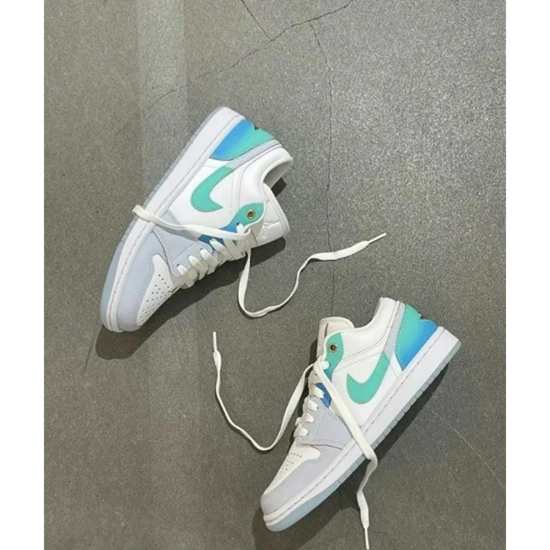 Premium Jordan Retro 1 Low SE Emerald Rise Shoes for Men (SOH60)