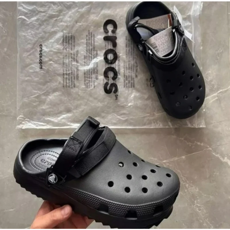Classy Crocs Hiker Clogs All Black (DW991)
