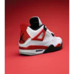 Classy Nike Air Jordan Retro 4 Red Cement Shoes for Men (SW4697)