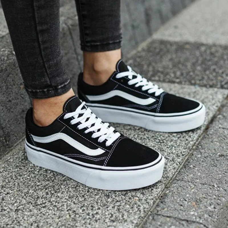Trendy Vans Old Skool Black Short Shoes for Men (GF191)