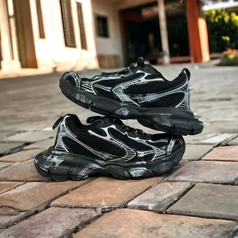 Classy Balenciaga 3XL Beast Mode Black Sneakers for Men (SW4746)