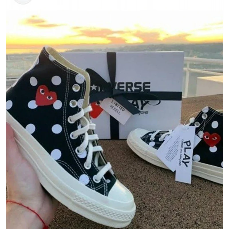 Trendy Converse X Cdg Play Chuck Taylor All Star Shoes for Men (GF190)