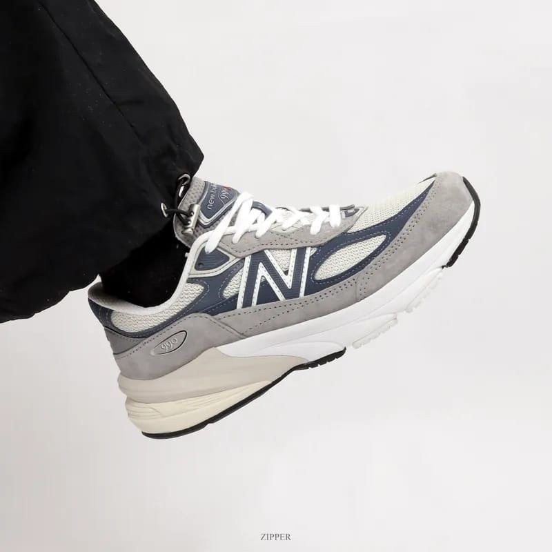 Imported New Balance 990 V6 Grey Navy Shoes for Men (BS302)