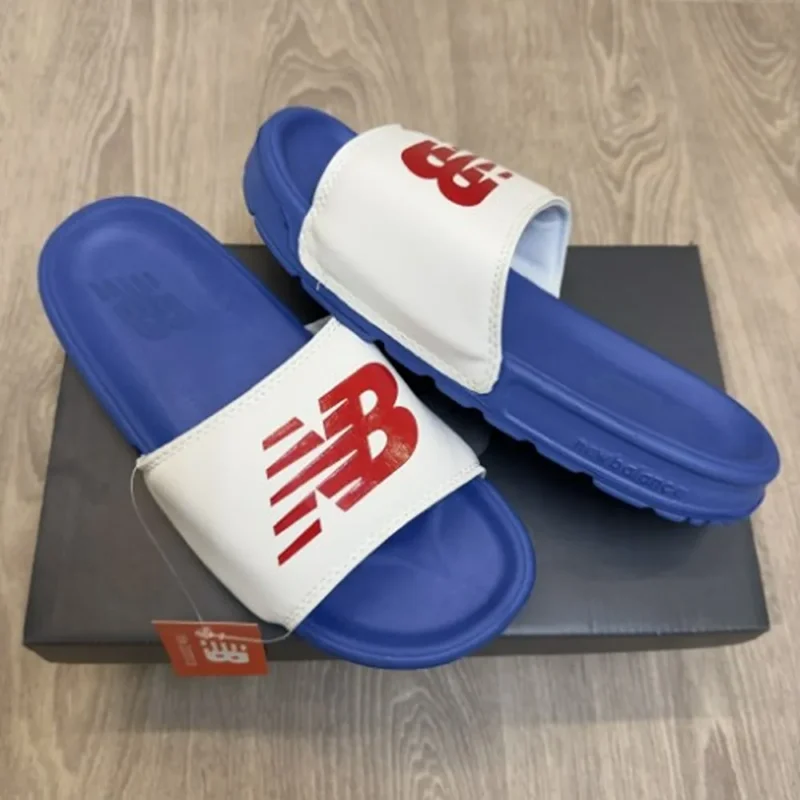 Premium New Balance SWF200 Premium White Royal Blue Flip-Flop (HS73)