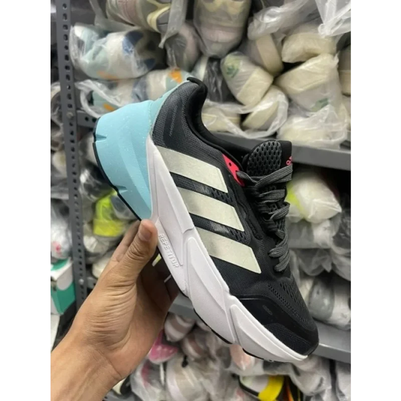 Stylish Adidas Adistar Turbo Black Blue Shoes for Men (SW4820)