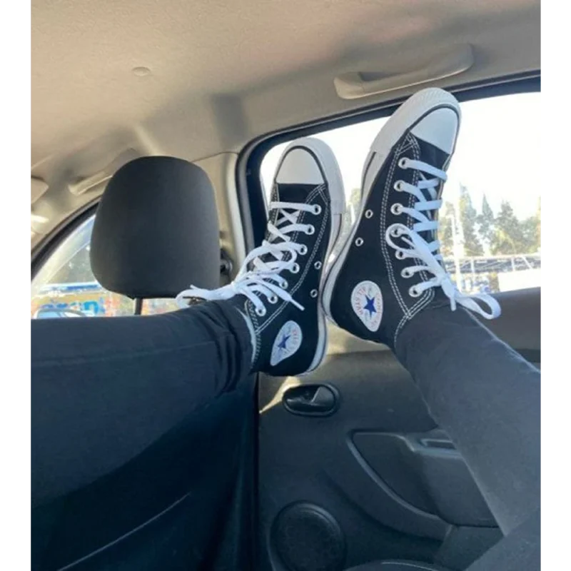 Trendy Converse All Star Black White Shoes for Men (GF189)