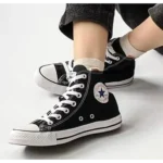 Trendy Converse All Star Black White Shoes for Men (GF189)