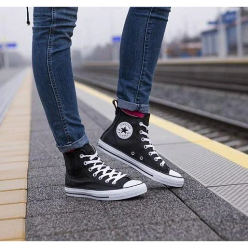 Trendy Converse All Star Black White Shoes for Men (GF189)