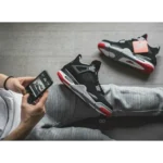 Trendy Jordan Retro 4 Bred Shoes for Men (SOH90)