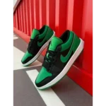 Premium Jordan Retro 1 Low Black Lucky Green Shoes for Men (SOH53)