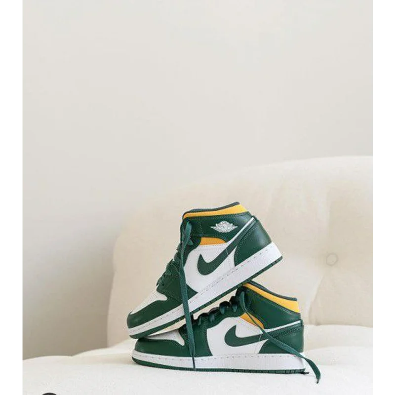 Imported Air Jordan Retro 1 Mid Sonics Shoes for Men (AME265)